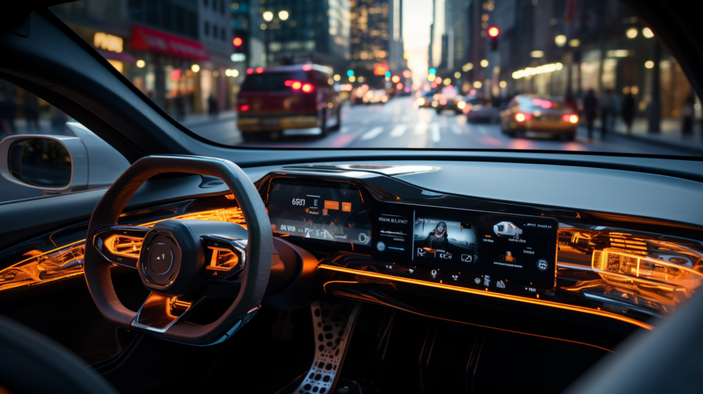 Displays showing car privacy data dilemma