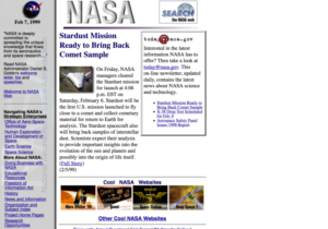 NASA Website 1999