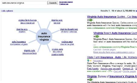 Google's wheel spins around an insurance query